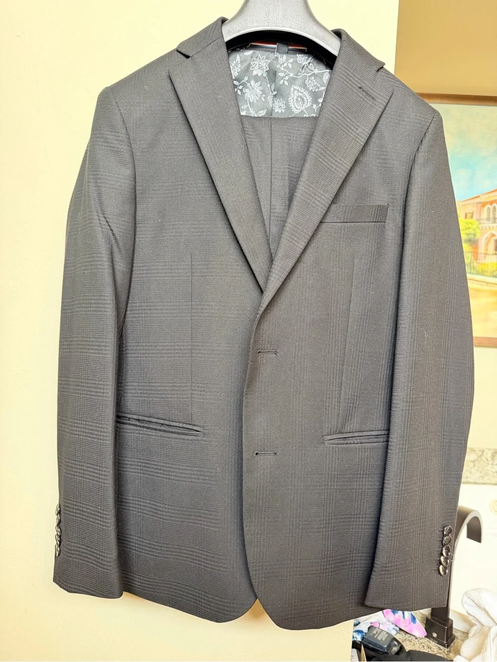 Soul of London Black Floral Lined Blazer